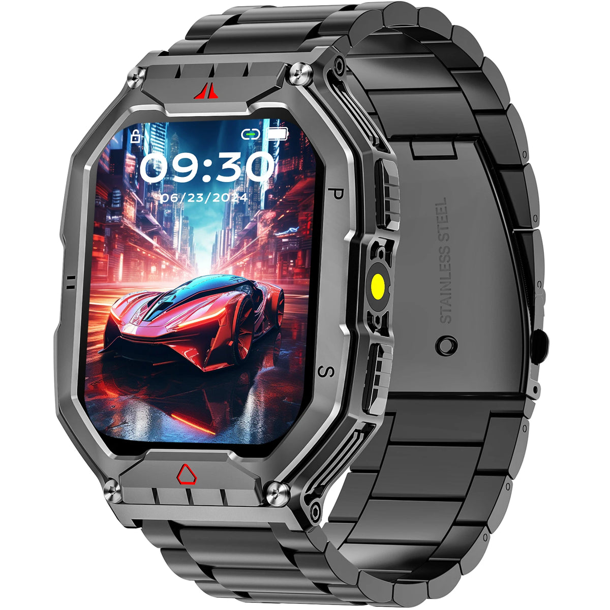AMOLED Smartwatch With GPS Heart Rate Blood Oxygen Monitor