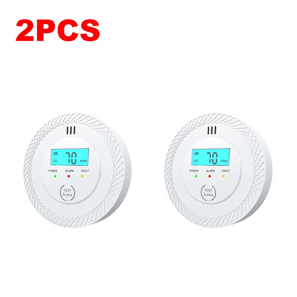 Carbon Monoxide Alarm Detector With LCD Display For Home Safety