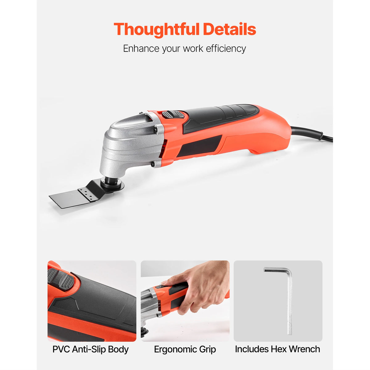 SucceBuy Oscillating Tool Multitool 2.2A 22000 OPM Corded