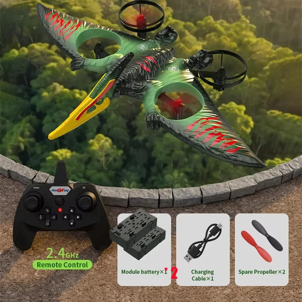 CONUSEA RC Pterosaur Helicopter Glider 2.4G Foam With LED