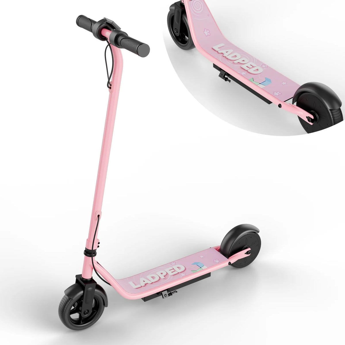 Ladped Electric Kids Scooter Three Speed 9 MPH 250W