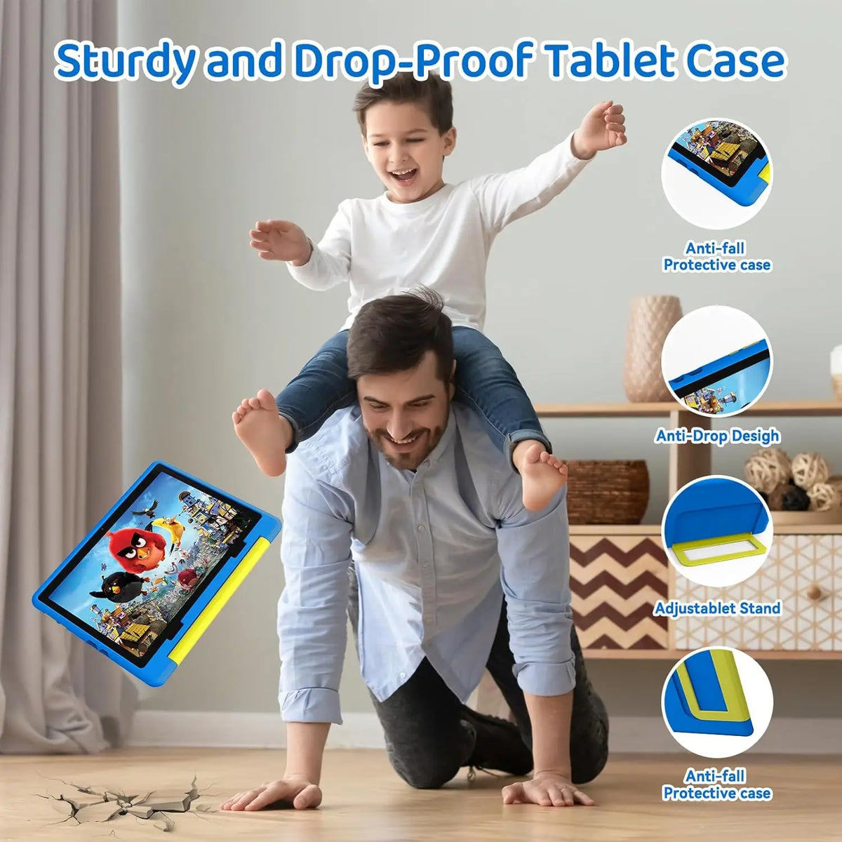 AEEZO-US Kids Tablet Android 14 Parental Control Case Included