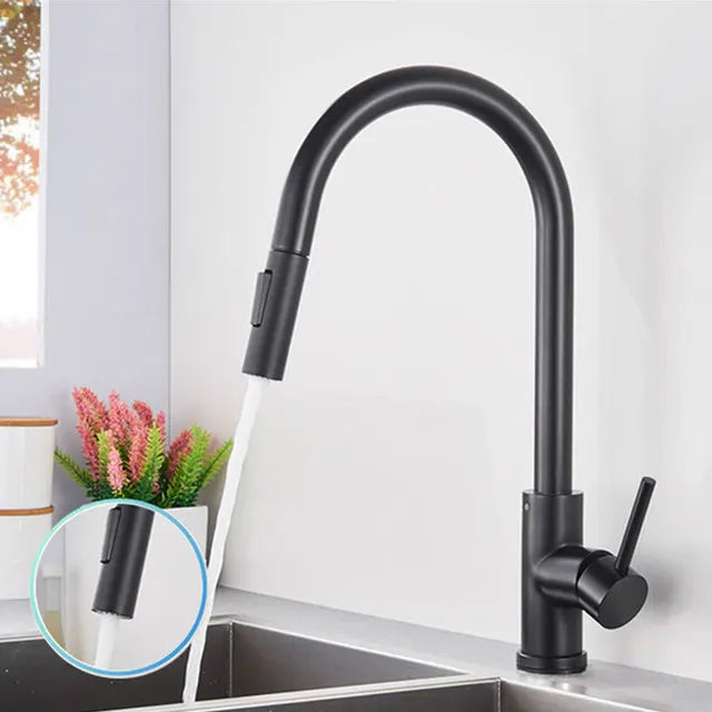 ALENARTWATER Sensor Kitchen Faucet With Pull Out Spout