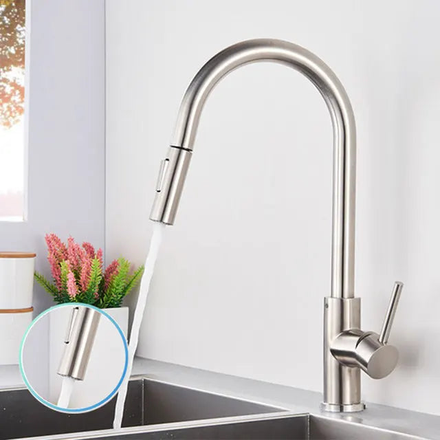ALENARTWATER Sensor Kitchen Faucet With Pull Out Spout