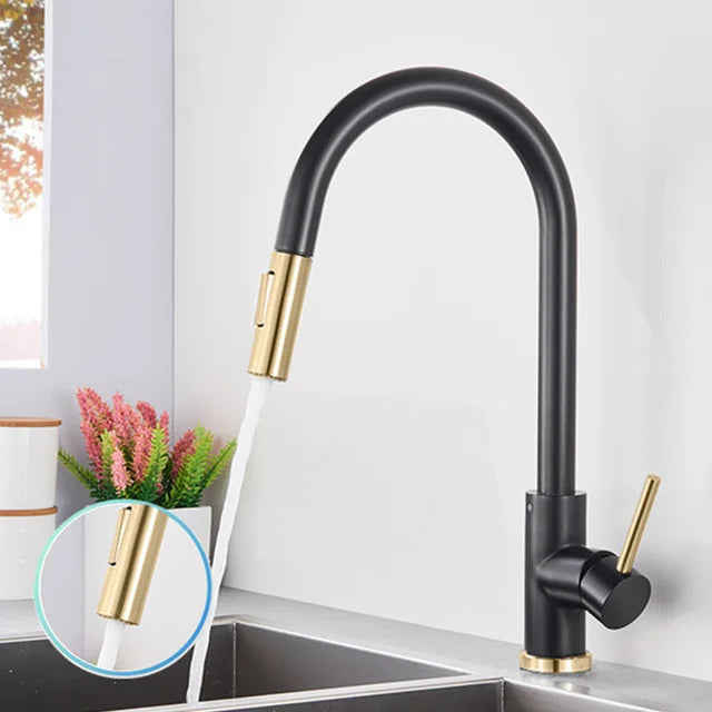 ALENARTWATER Sensor Kitchen Faucet With Pull Out Spout