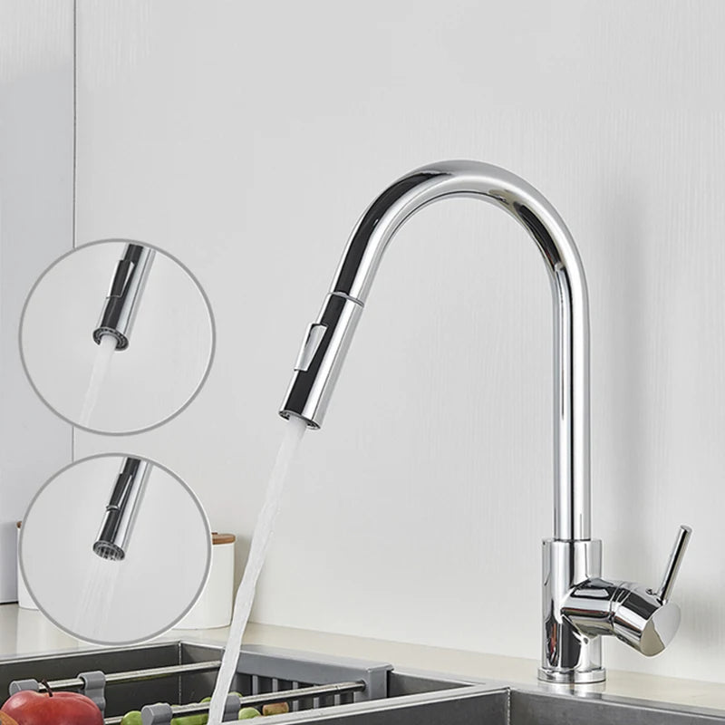 ALENARTWATER Sensor Kitchen Faucet With Pull Out Spout