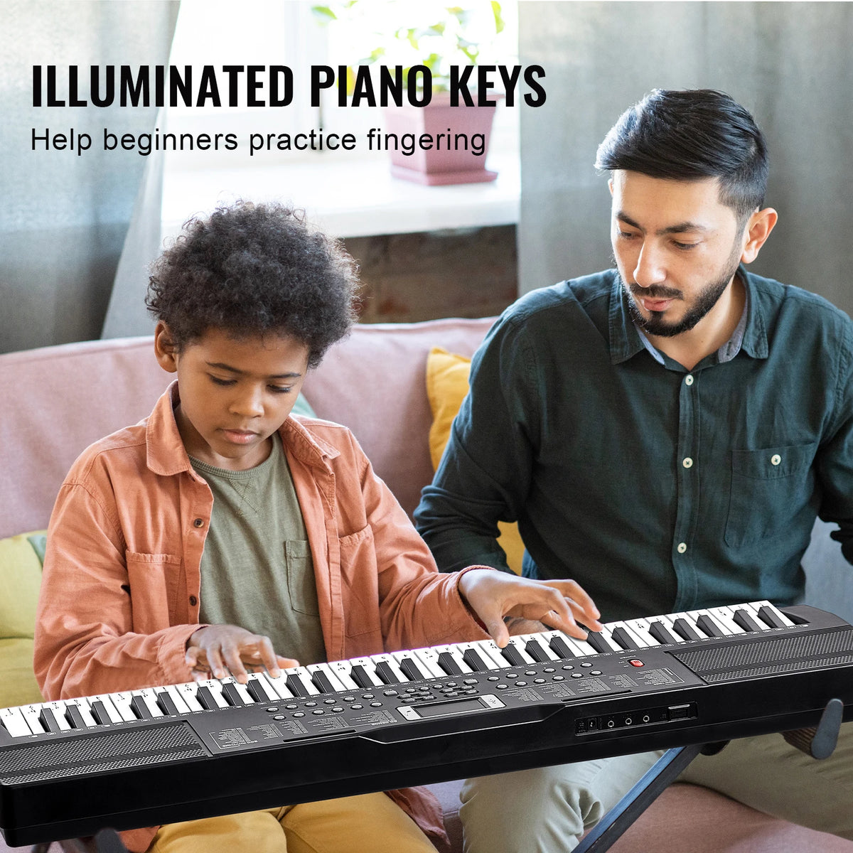 61 Key Portable Keyboard Piano 600 Tones And 500 Rhythms