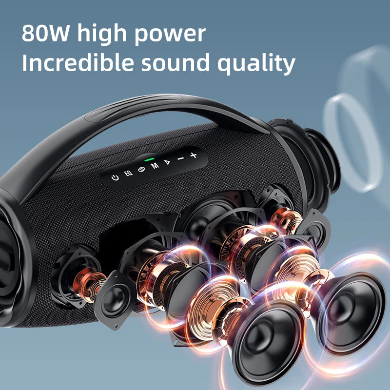 ZEALOT S97 80W Bluetooth Speaker Waterproof Subwoofer With TWS FM