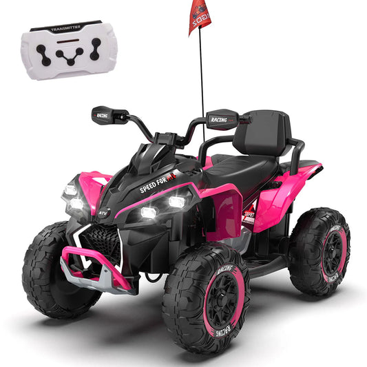 Kids 24V Ride On ATV With Remote And Bluetooth Music