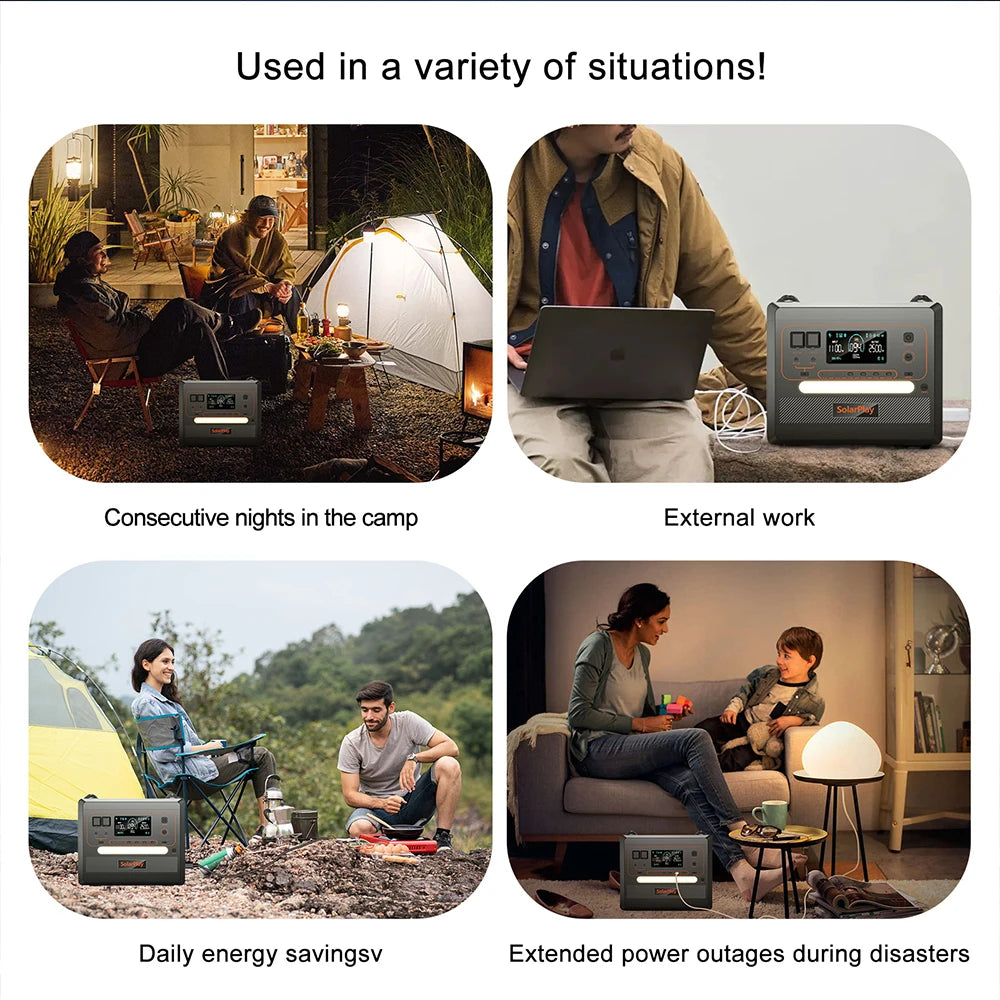 SolarPlay Portable LiFePO4 Power Station For Home And Campervan
