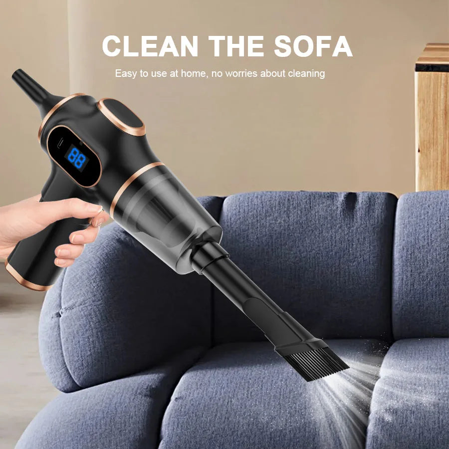 Wireless Car Vacuum Cleaner Cordless Mini HEPA Dust Collector