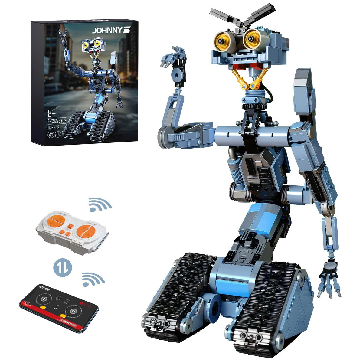 Johnny 5 Robot Building Blocks Set 1176 Pieces Lego Compatible