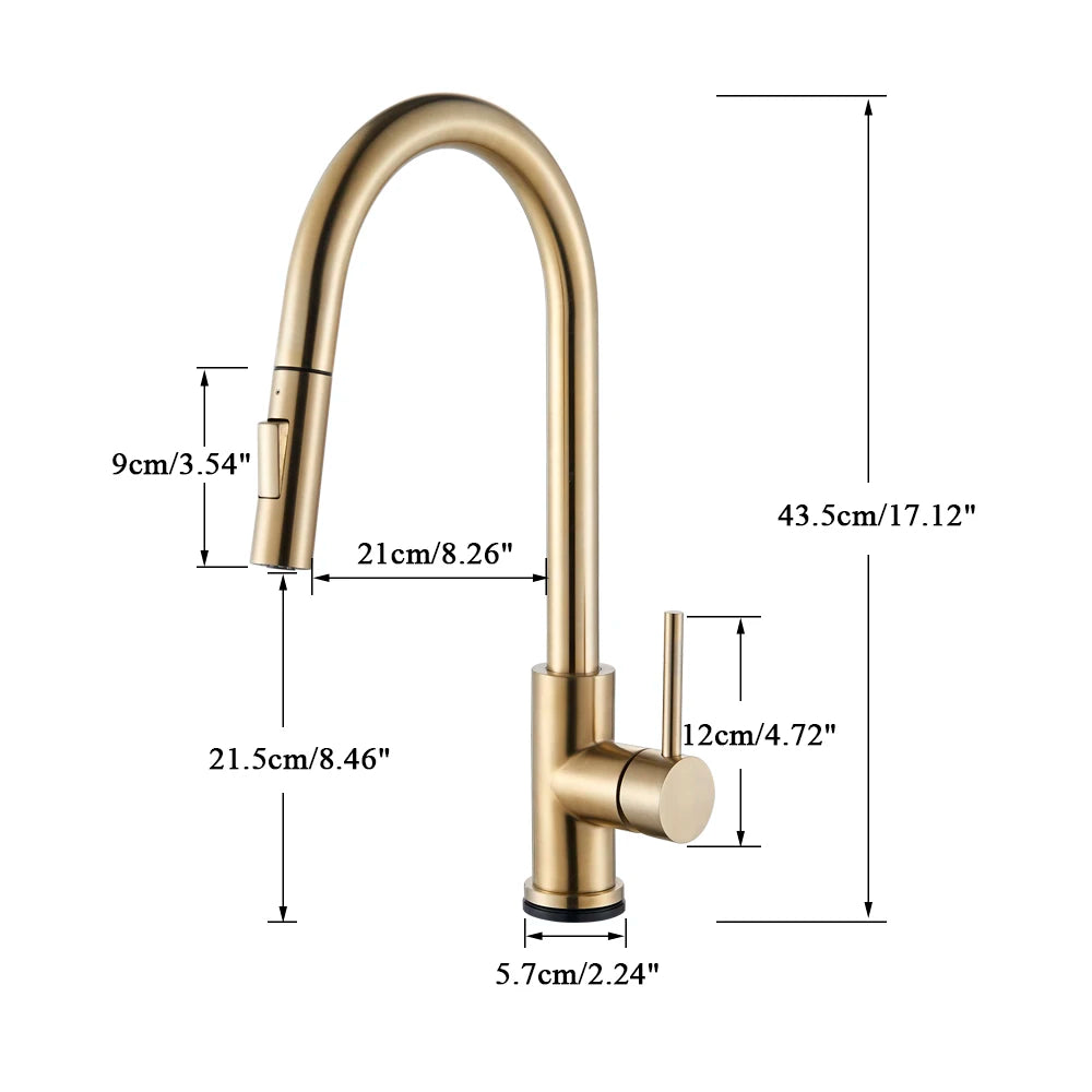 ALENARTWATER Sensor Kitchen Faucet With Pull Out Spout