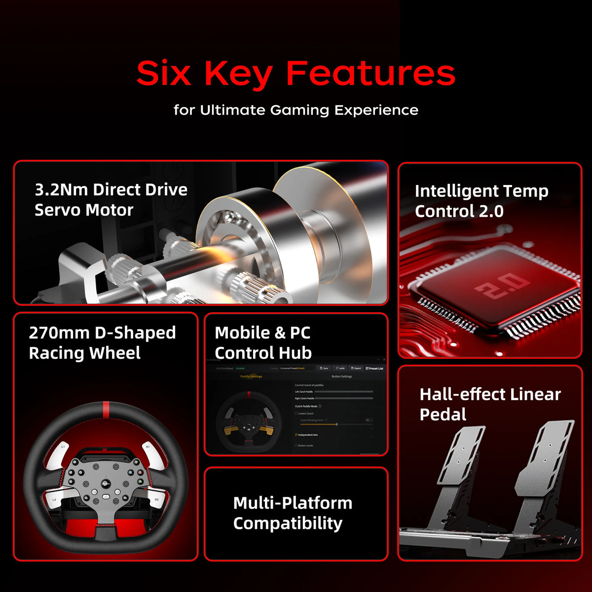 PXN V10 Ultra Direct Drive Racing Wheel PC PS4 Xbox