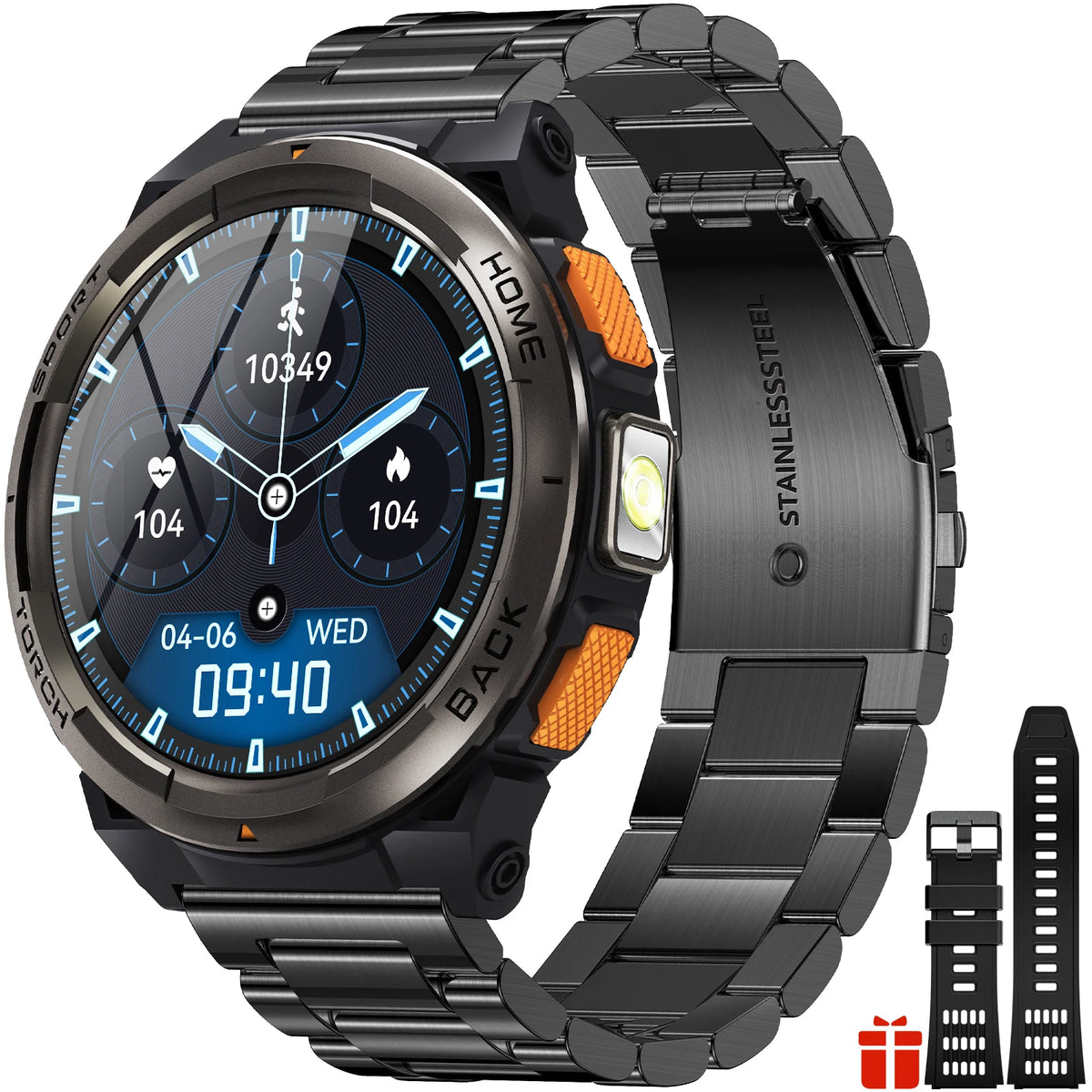 EIGIIS KE5 1.45 Inch Smart Watch 3ATM Waterproof Compass Barometer