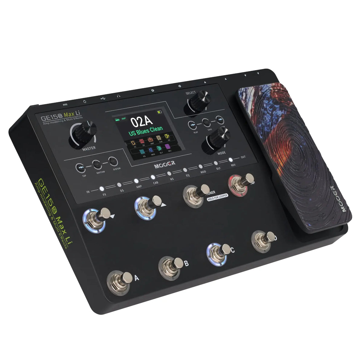 M-VAVE Guitar Multi Effects Pedal 55 Amp Models 200 Presets