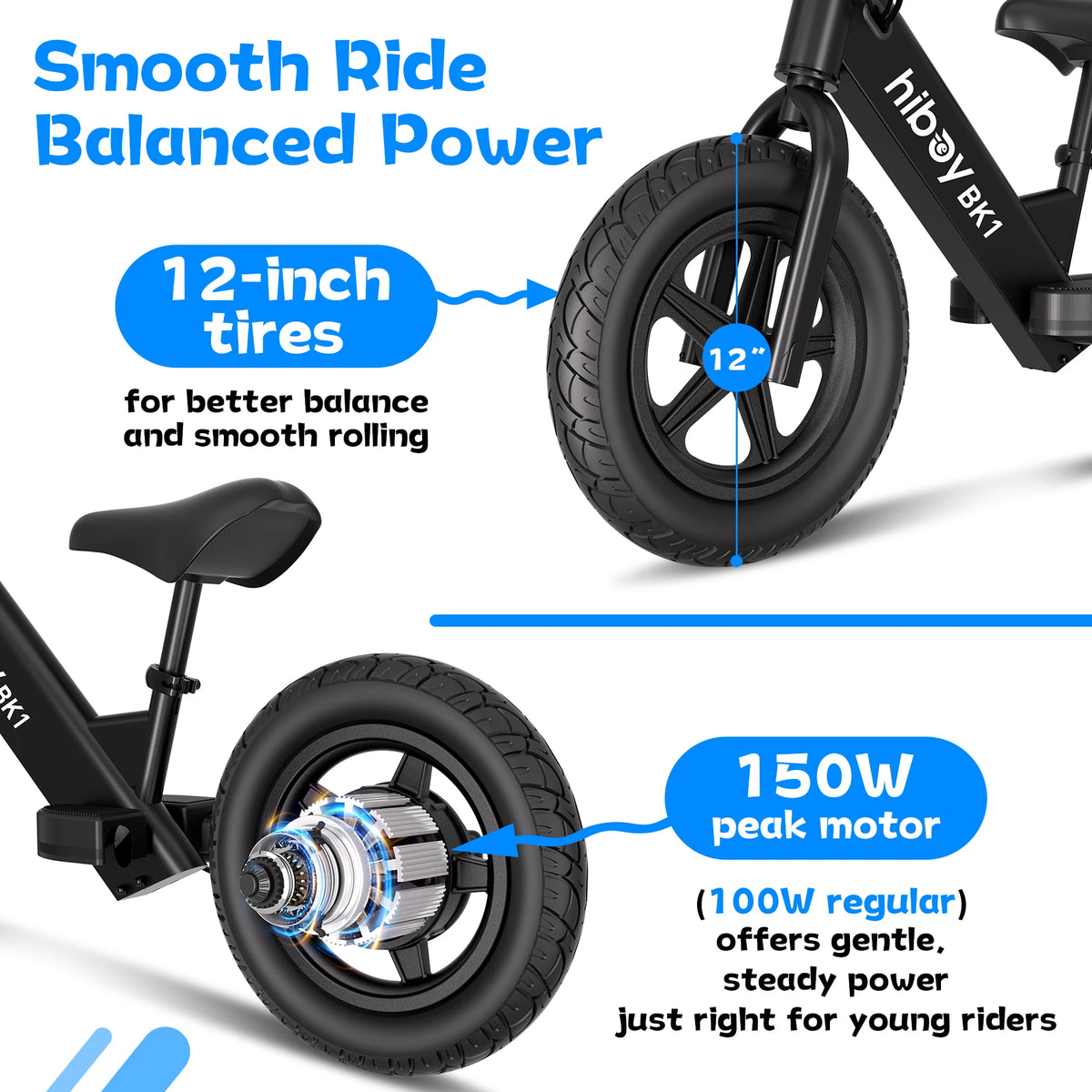 Hiboy BK1 Kids Electric Balance Bike For Ages 3-6 Years
