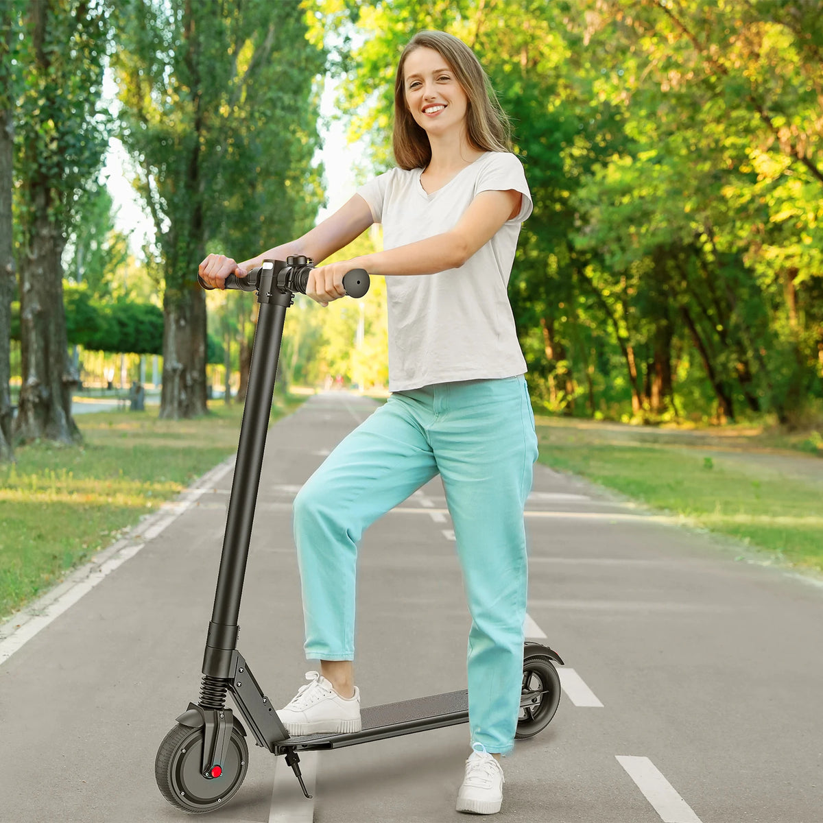 Caroma Electric Scooter Foldable With Cruise Control And Dual Braking