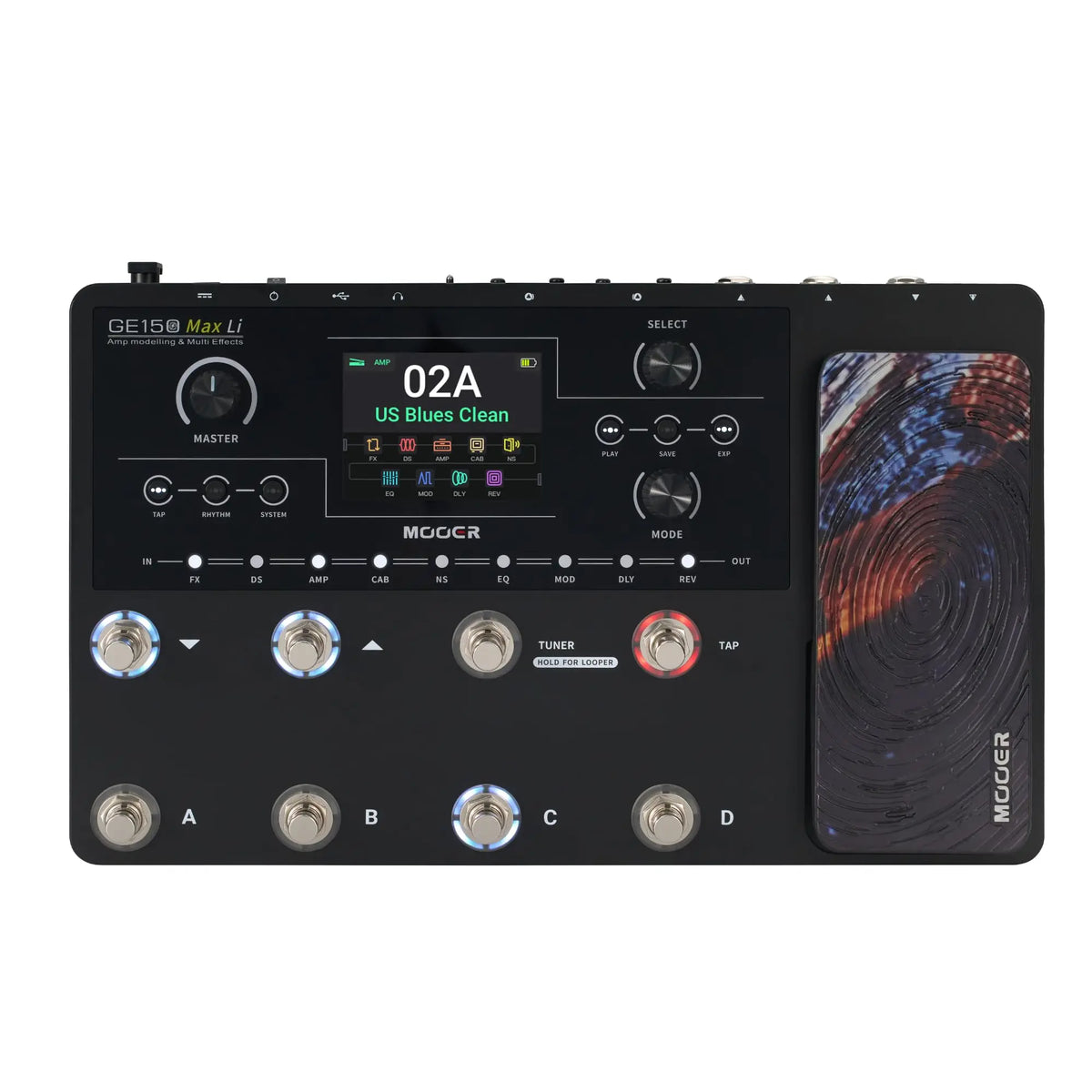 M-VAVE Guitar Multi Effects Pedal 55 Amp Models 200 Presets
