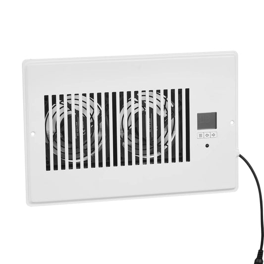 SucceBuy Register Booster Fan Quiet Vent With Remote Control Thermostat