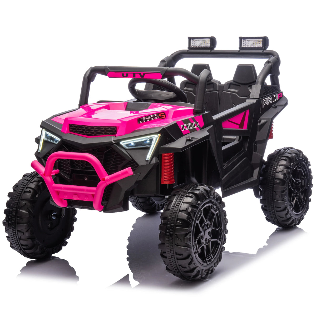 24V 400W Kids Ride On UTV With Parent Remote Bluetooth Music LED Lights