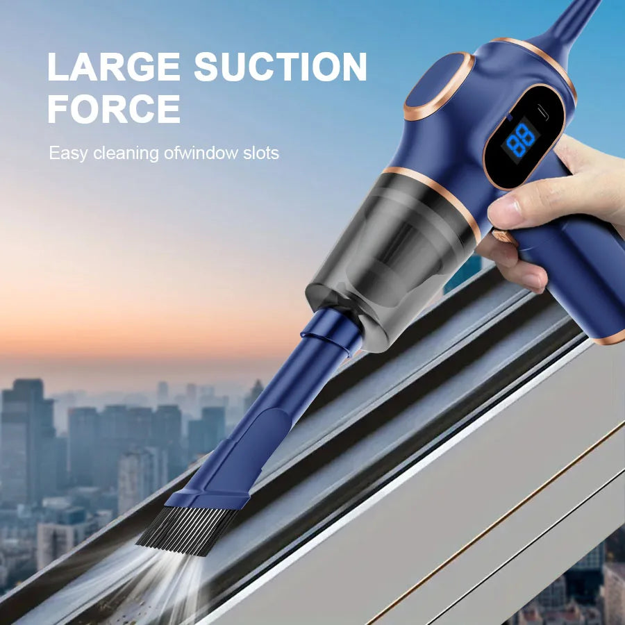 Wireless Car Vacuum Cleaner Cordless Mini HEPA Dust Collector