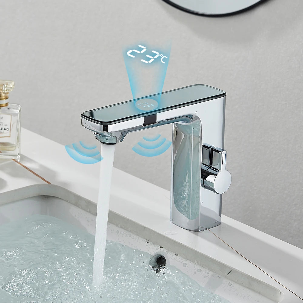 Uythner Smart Sensor Basin Faucet With Digital Display