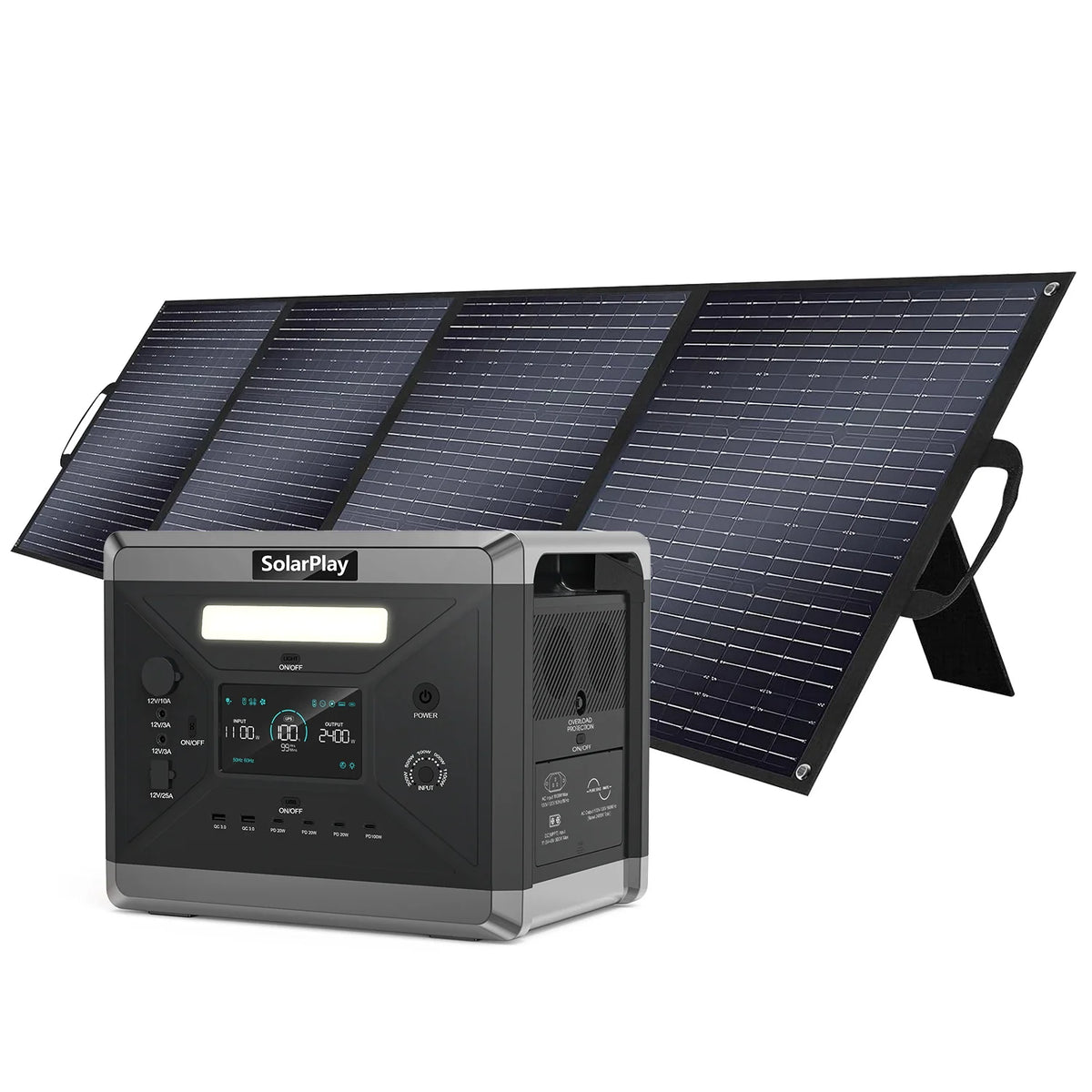 SolarPlay Portable LiFePO4 Power Station For Home And Campervan