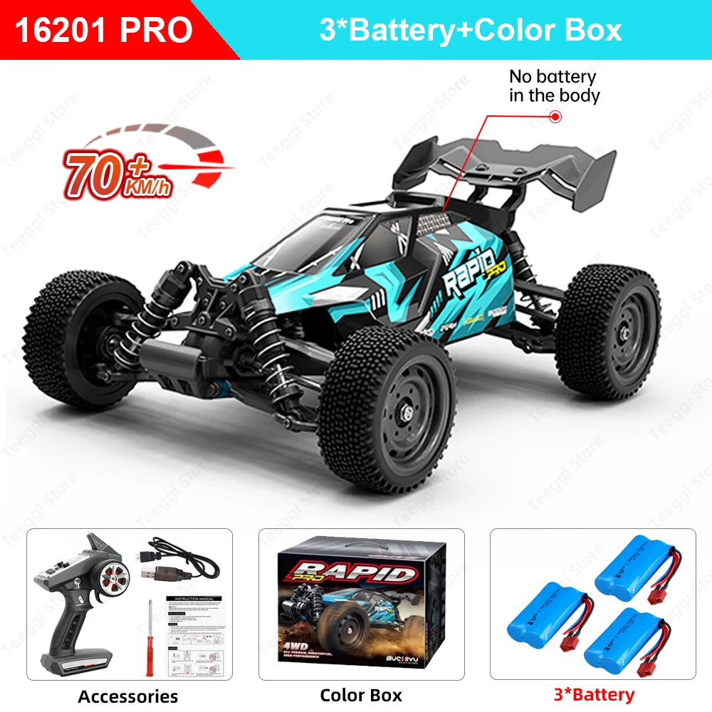 Teeggi High Speed RC Car 4WD LED Off-Road Monster Truck