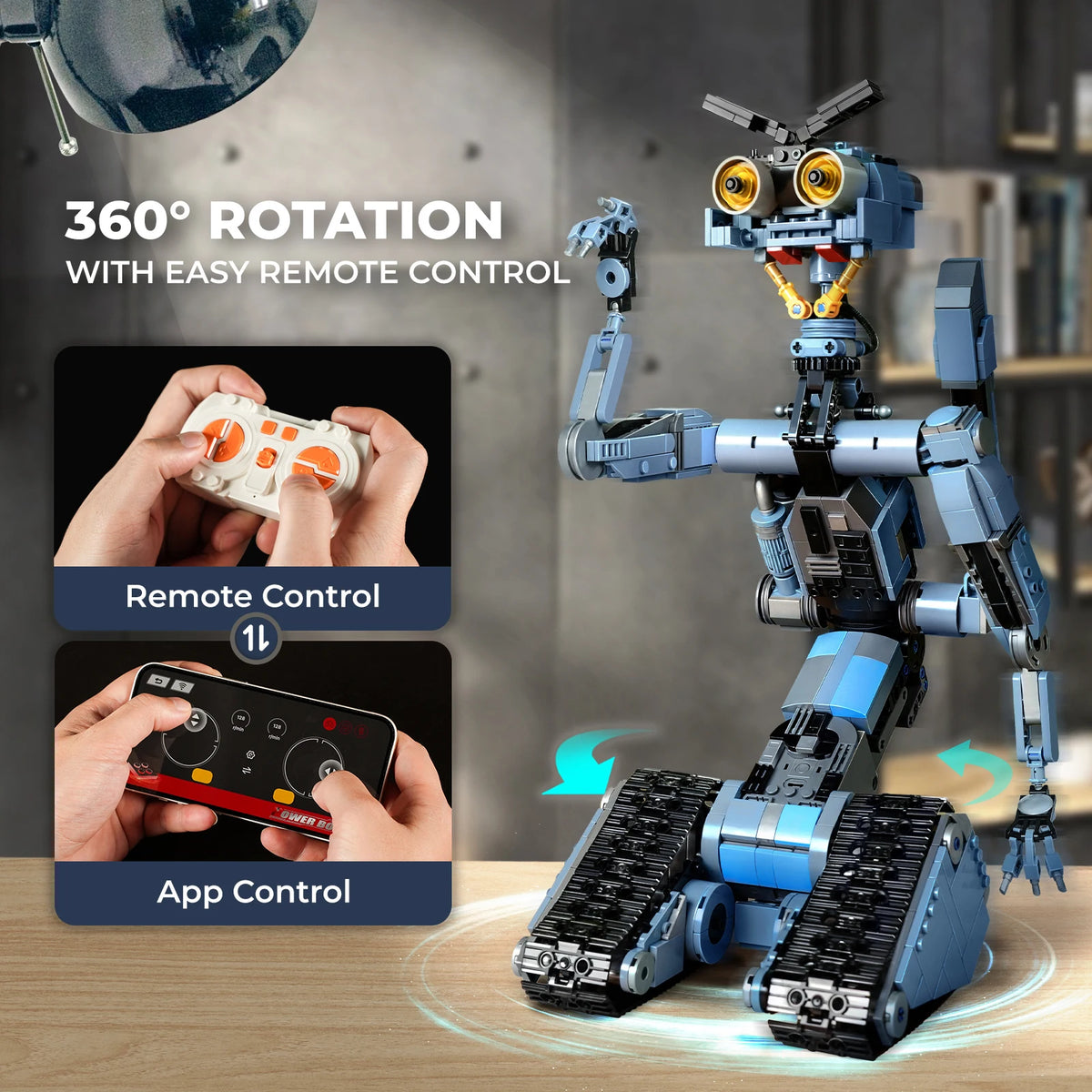 Johnny 5 Robot Building Blocks Set 1176 Pieces Lego Compatible
