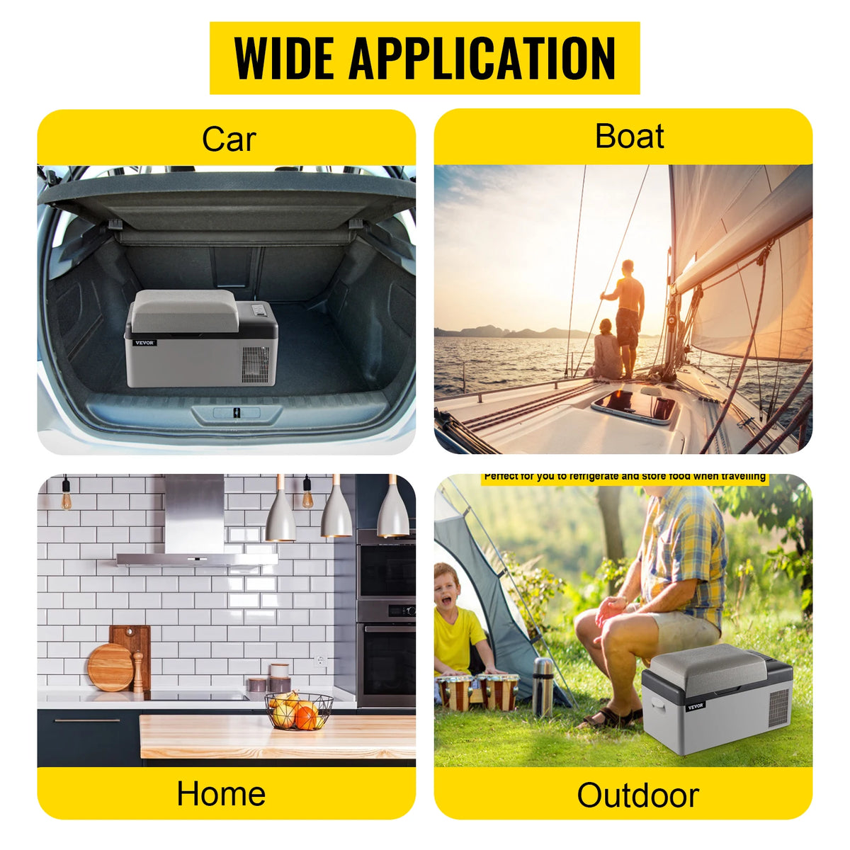 SucceBuy Car Refrigerator Portable Compressor Cooler For Travel