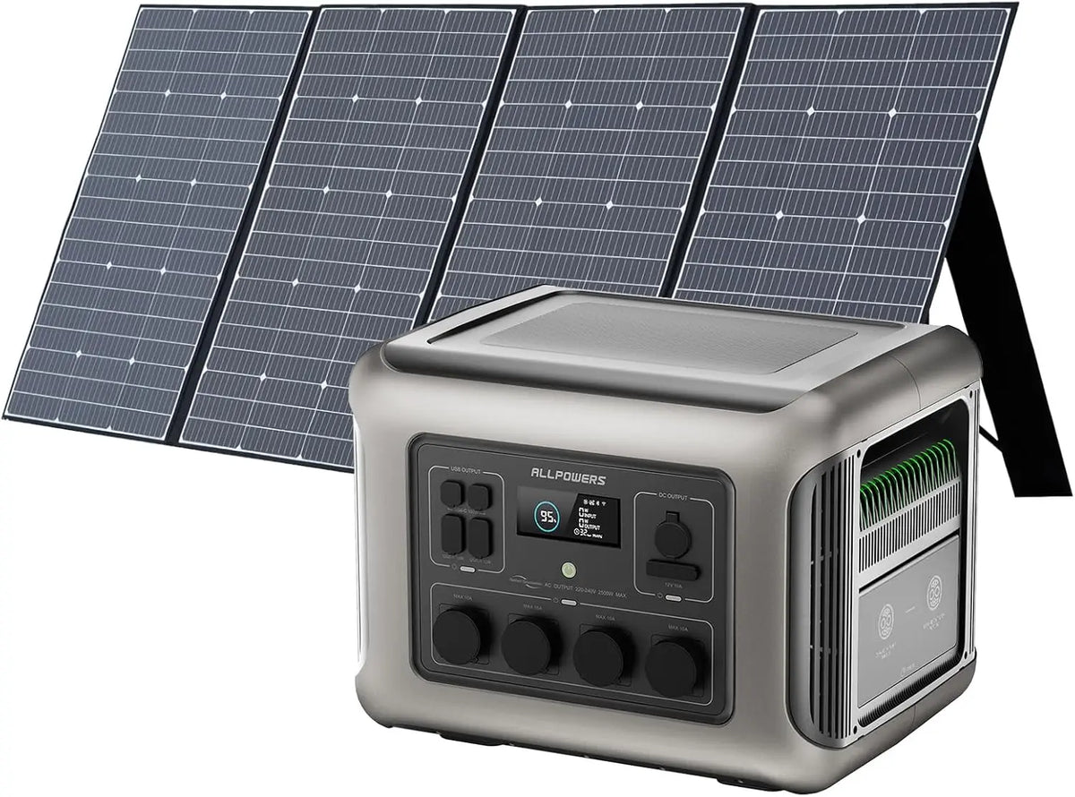 ALLPOWERS R2500 Portable Power Station 2500W 2016Wh LiFePO4 Solar Generator