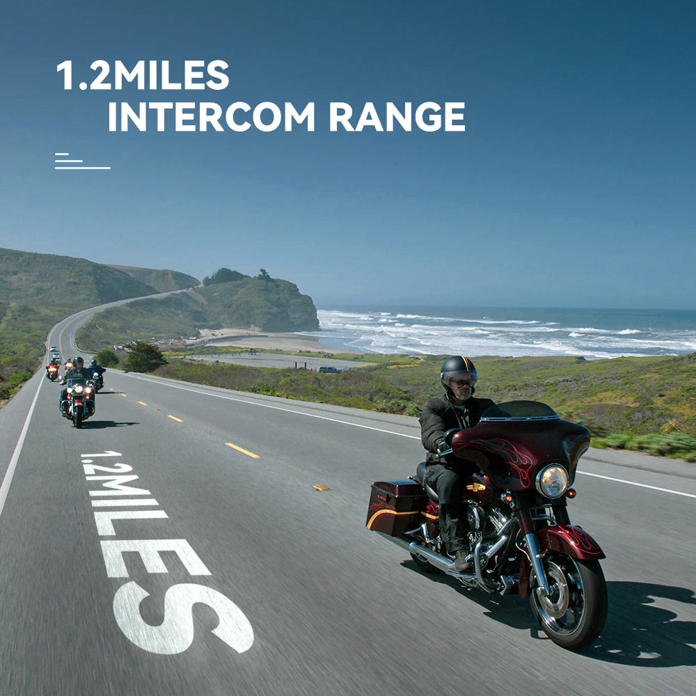 Lexin G2P Dual Helmet Intercoms Bluetooth 5.0 6 Riders