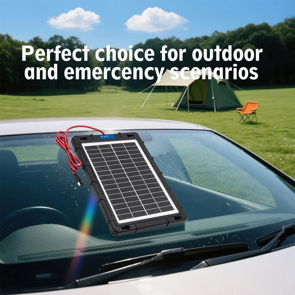 12V Solar Panel Battery Charger With Built In Controller IP65
