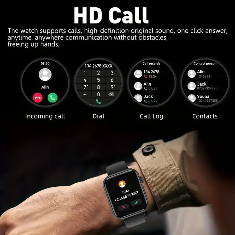 Anyloop Smartwatch Fitness Tracker With Calls 120 Sports Modes