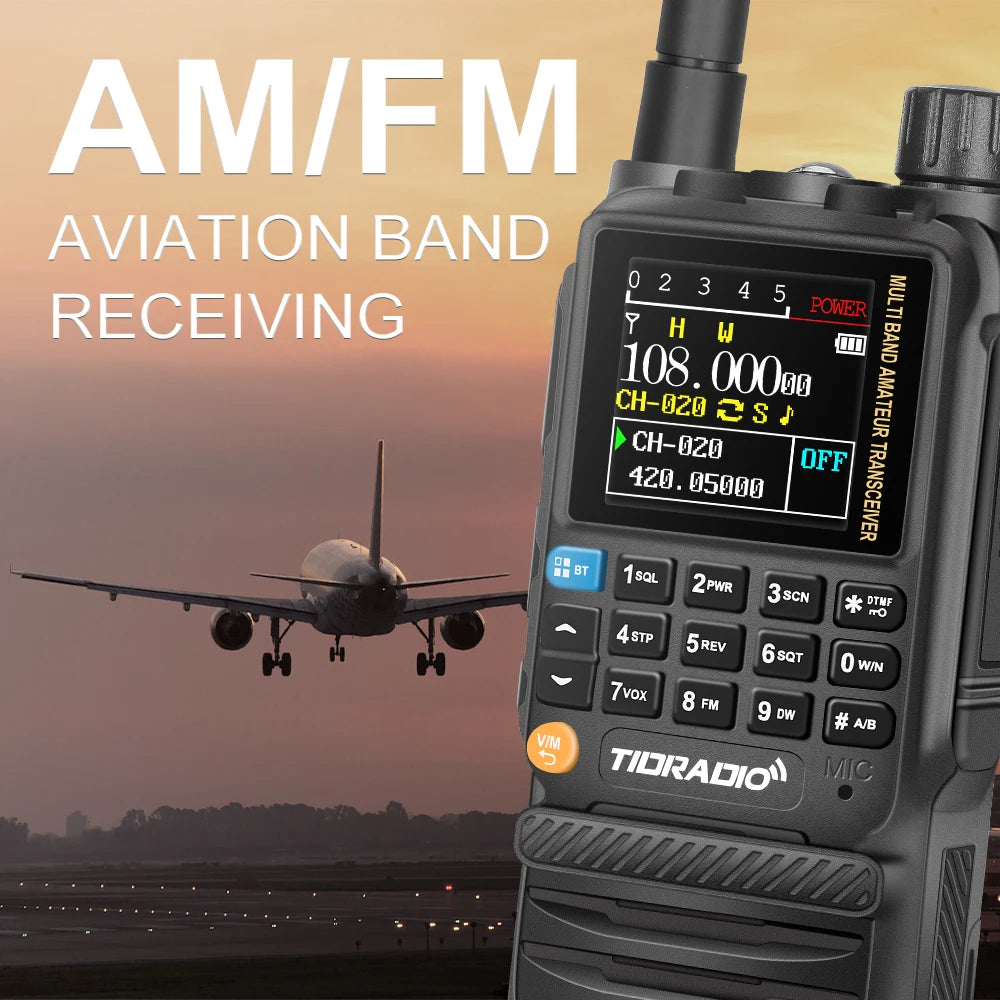 TIDRADIO H3 Walkie Talkie With App Wireless Programming USB C Cable