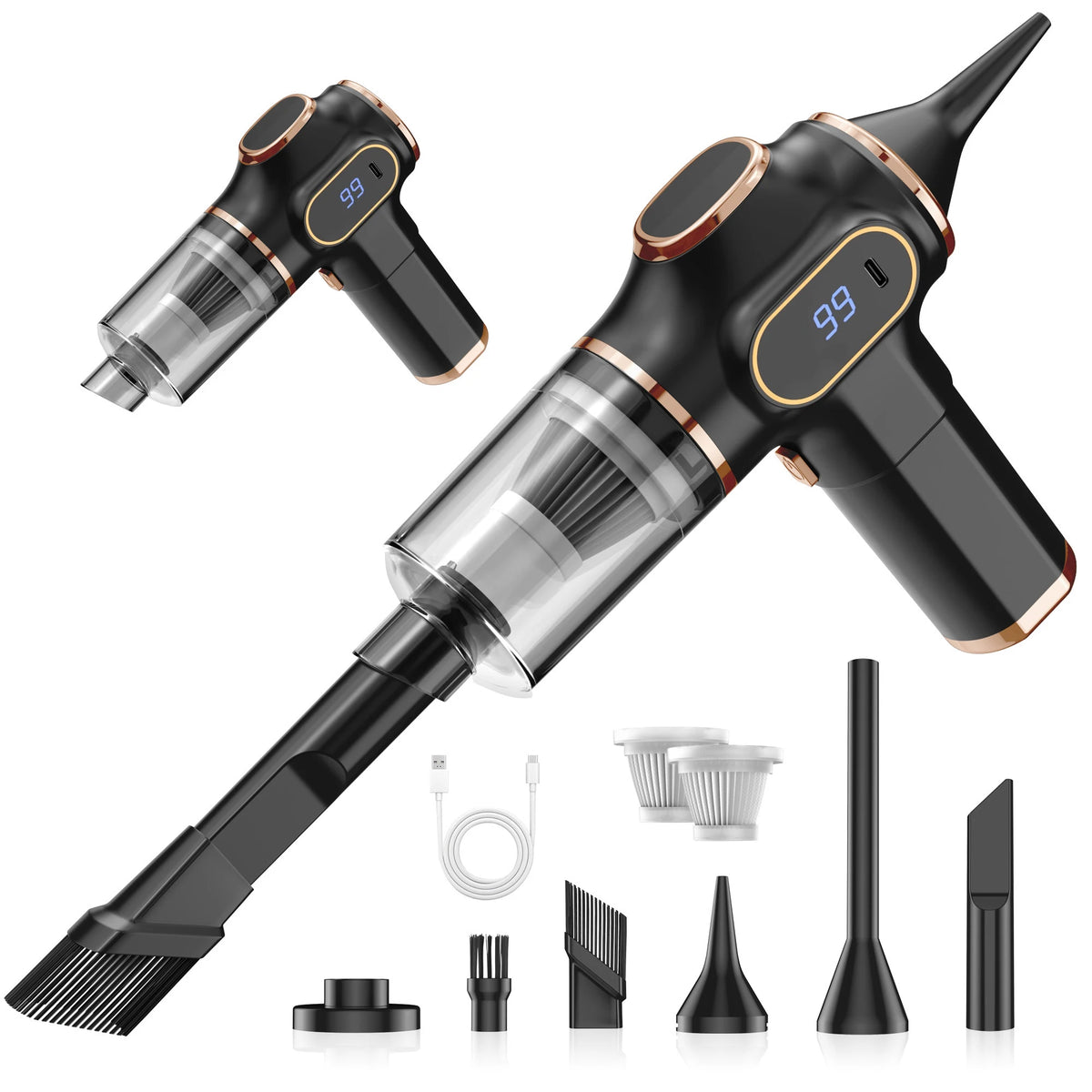 ABS Wireless Car Vacuum Cleaner High Power Portable