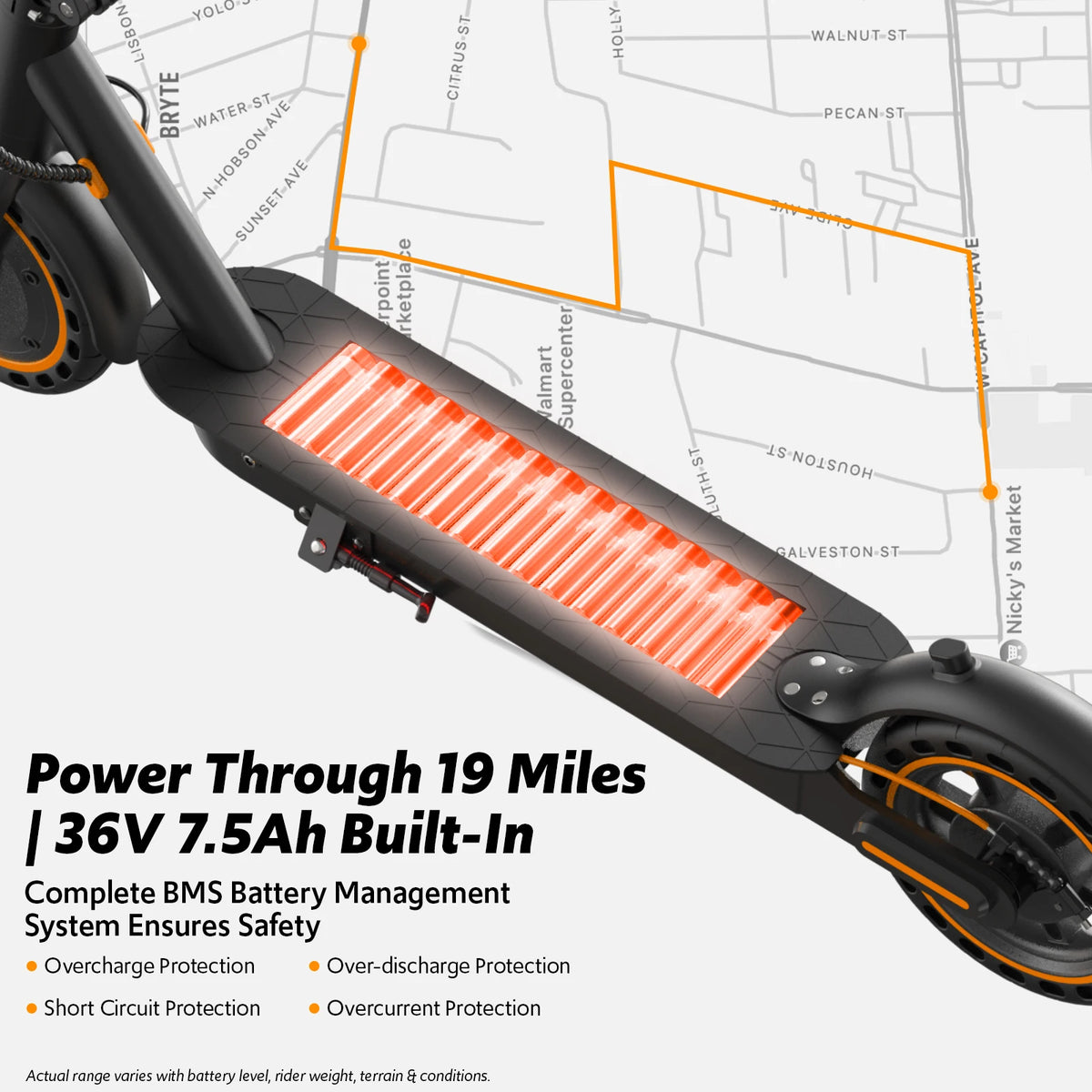Osboo 550W Peak Motor Foldable Electric Scooter With App Control
