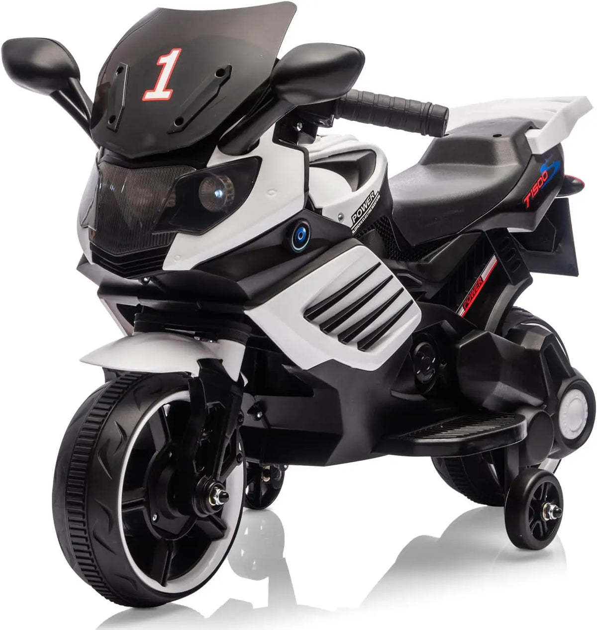 HiMISS 6V Kids Motorcycle Ride On With Training Wheels