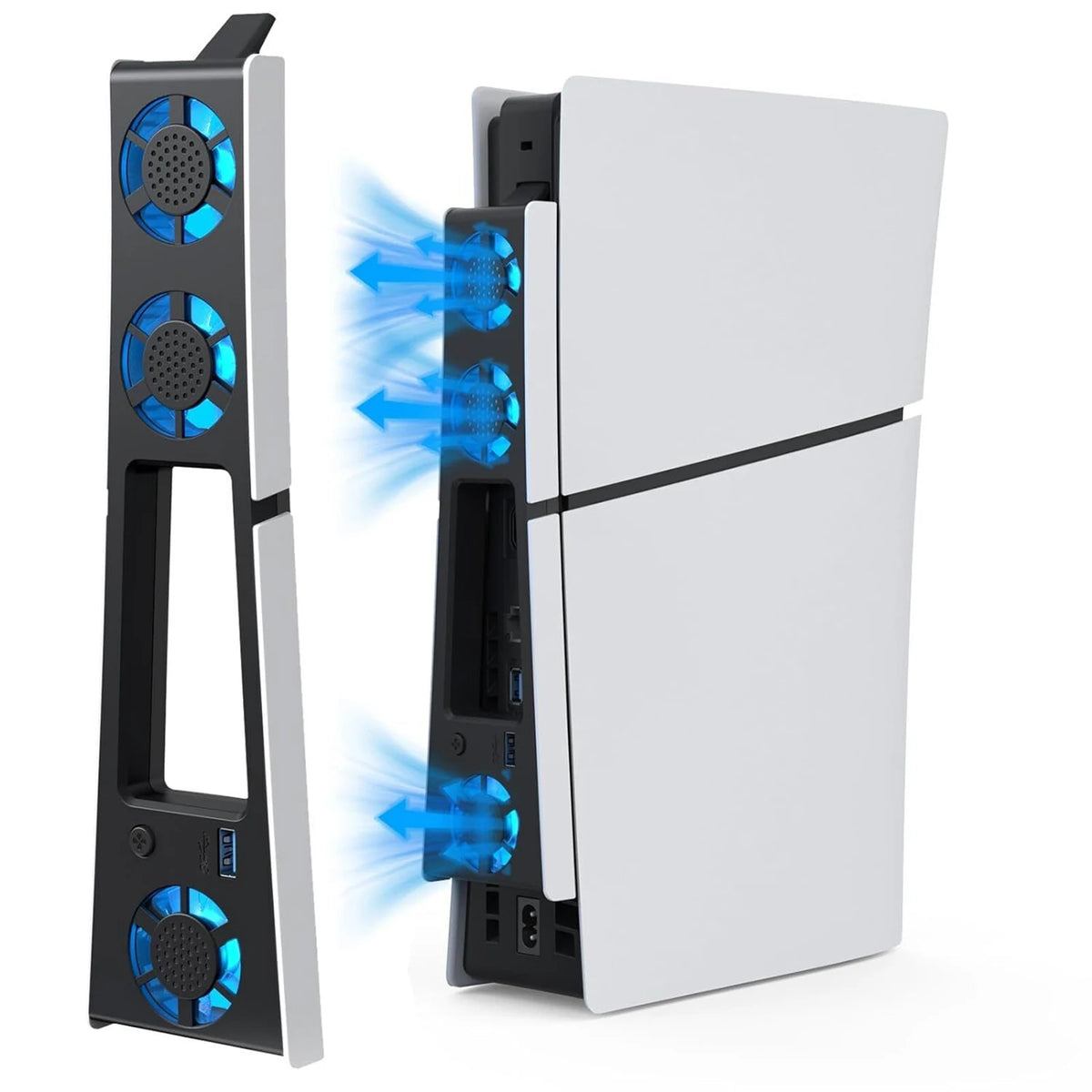 PS5 Slim Silent Cooling Fan With LED Light For Sony