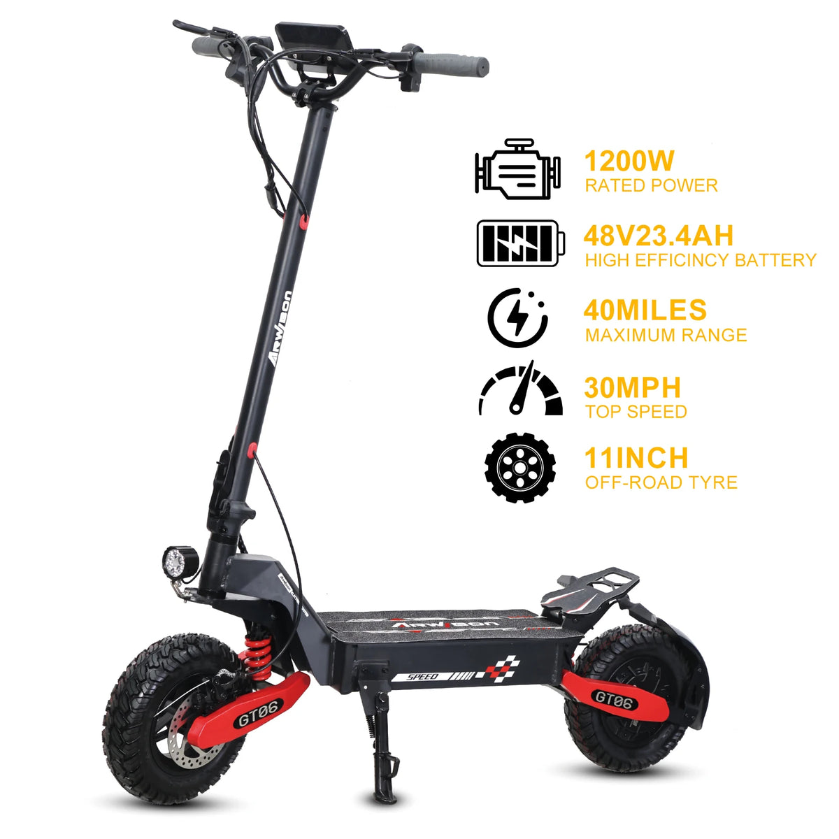 EOEOTWO Dual 4000W Electric Scooter Off Road 60V 27Ah