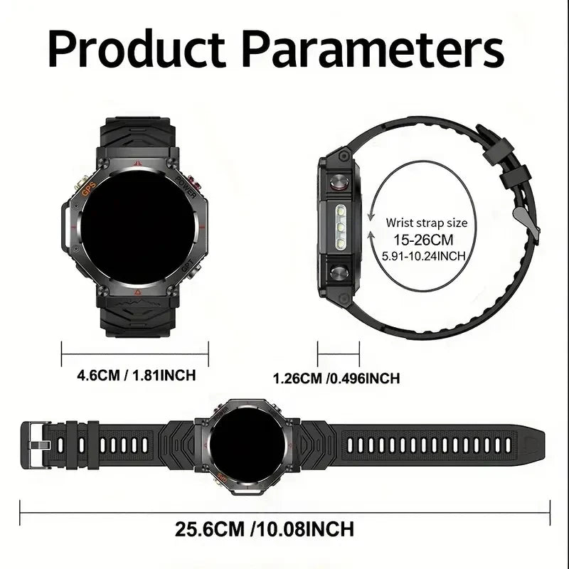SENBONO GPS Smartwatch For Men Bluetooth Call Fitness Tracker
