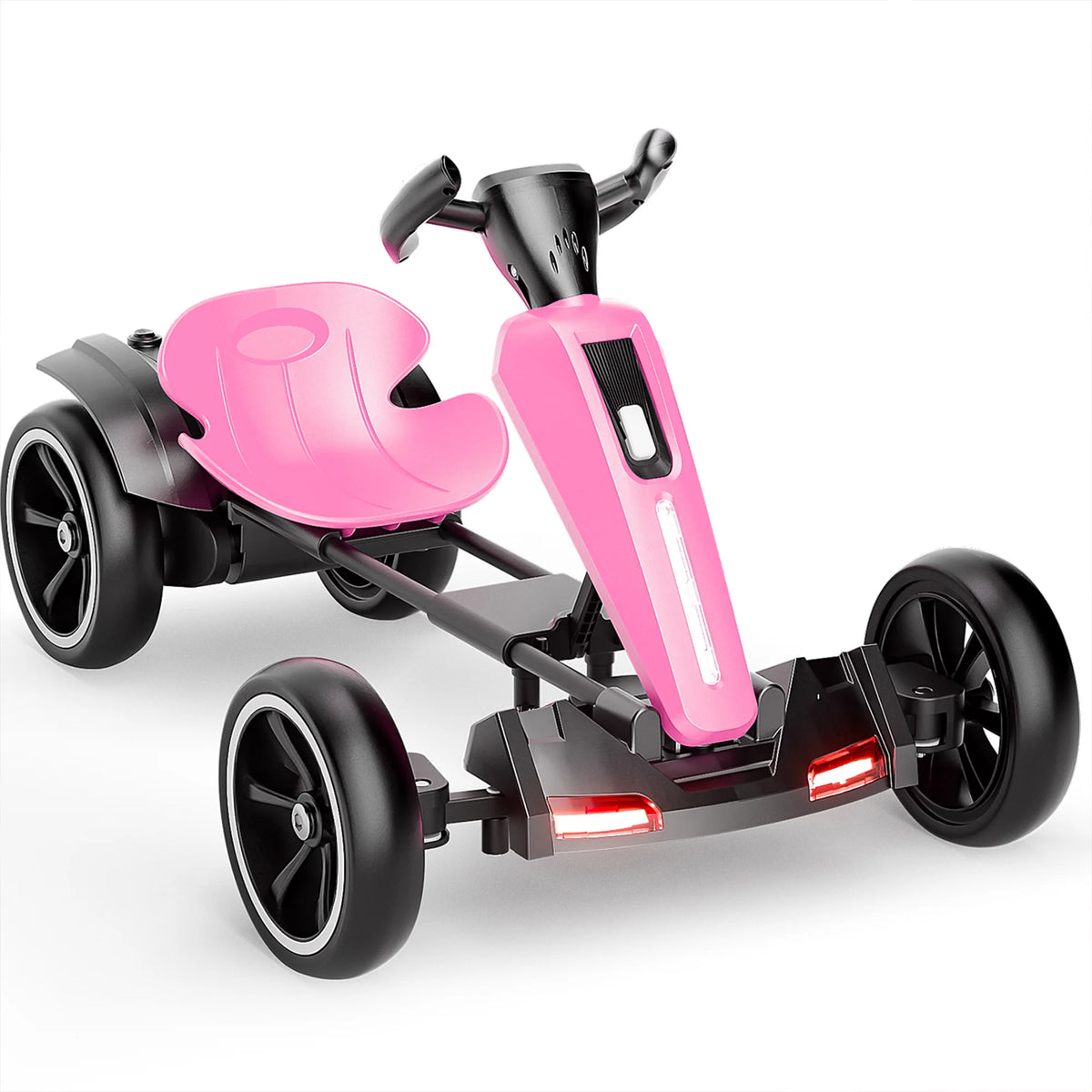 12V Electric Kids Pedal Go Kart With Adjustable Seat And Non Slip EVA Wheels