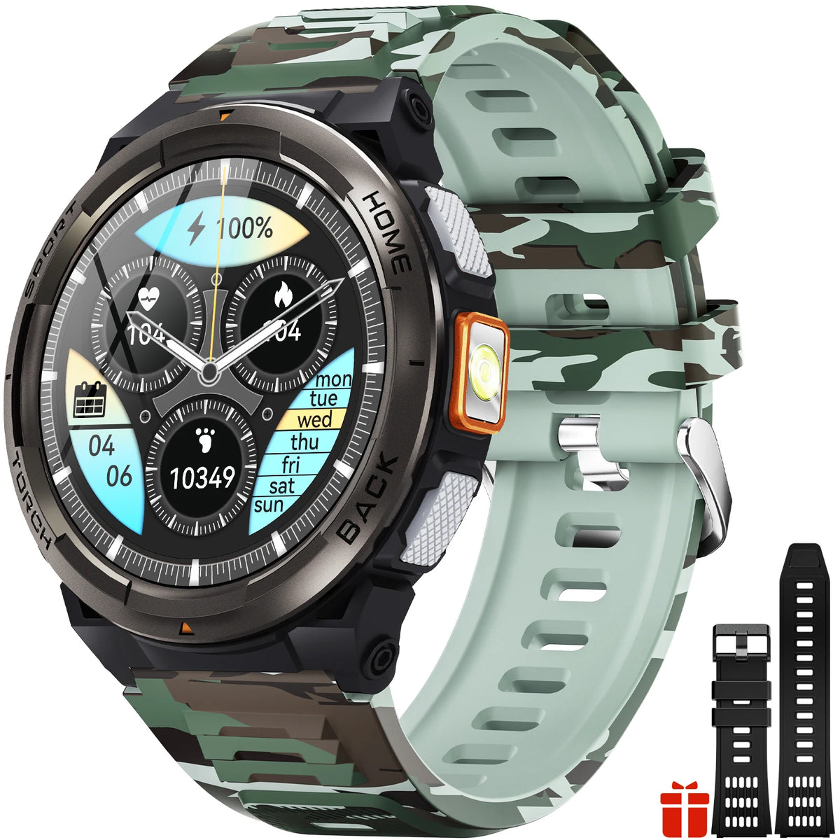 EIGIIS KE5 1.45 Inch Smart Watch 3ATM Waterproof Compass Barometer