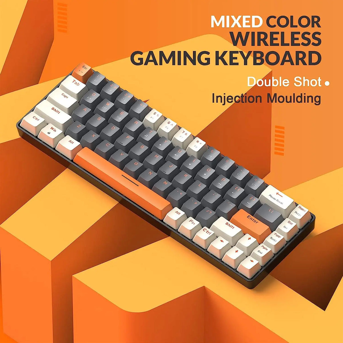 Attack Shark RK68 Sixty Percent Wireless Mechanical Keyboard