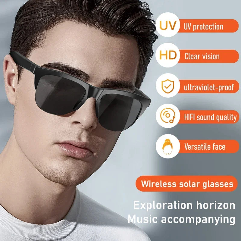 Smart Bluetooth 5.3 Sunglasses With Calls And Music UV Protection