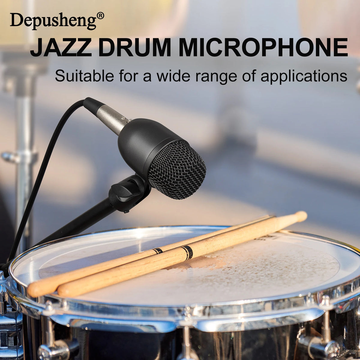 Depusheng Wired Dynamic Drum Microphone Kit For Studio Recording