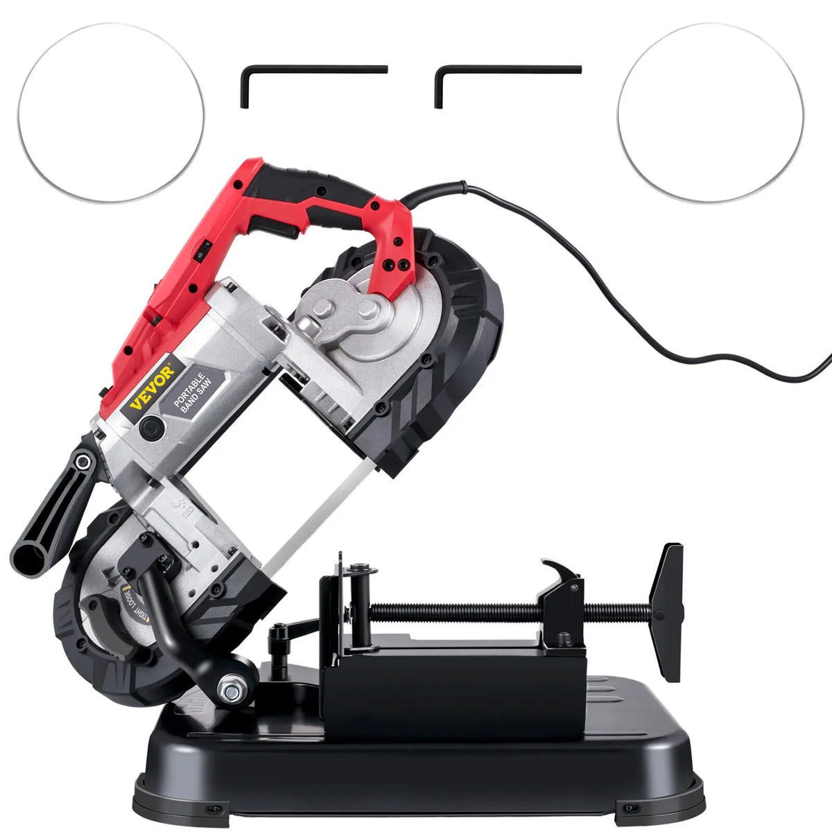 SucceBuy Portable Band Saw Cordless Variable Speed 10 Amp Metal