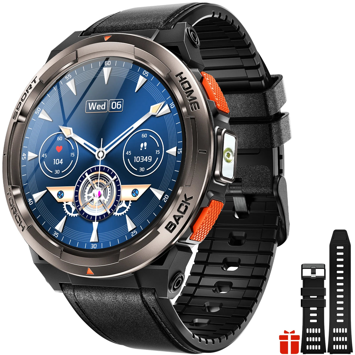 EIGIIS KE5 1.45 Inch Smart Watch 3ATM Waterproof Compass Barometer