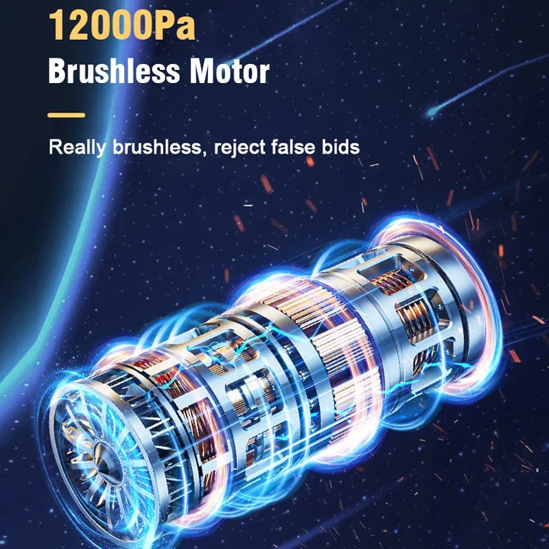 EAFC Brushless Cordless Car Vacuum Cleaner Handheld Dual Use